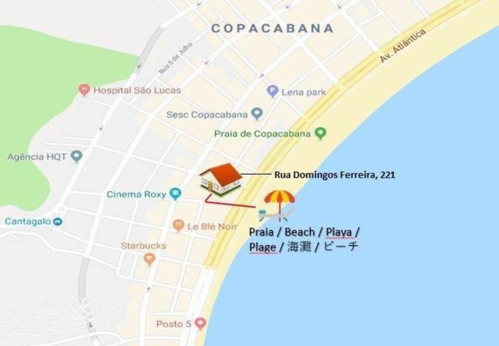 Novo! Design E Melhor Localizacao Copacabana Praia Apartamento